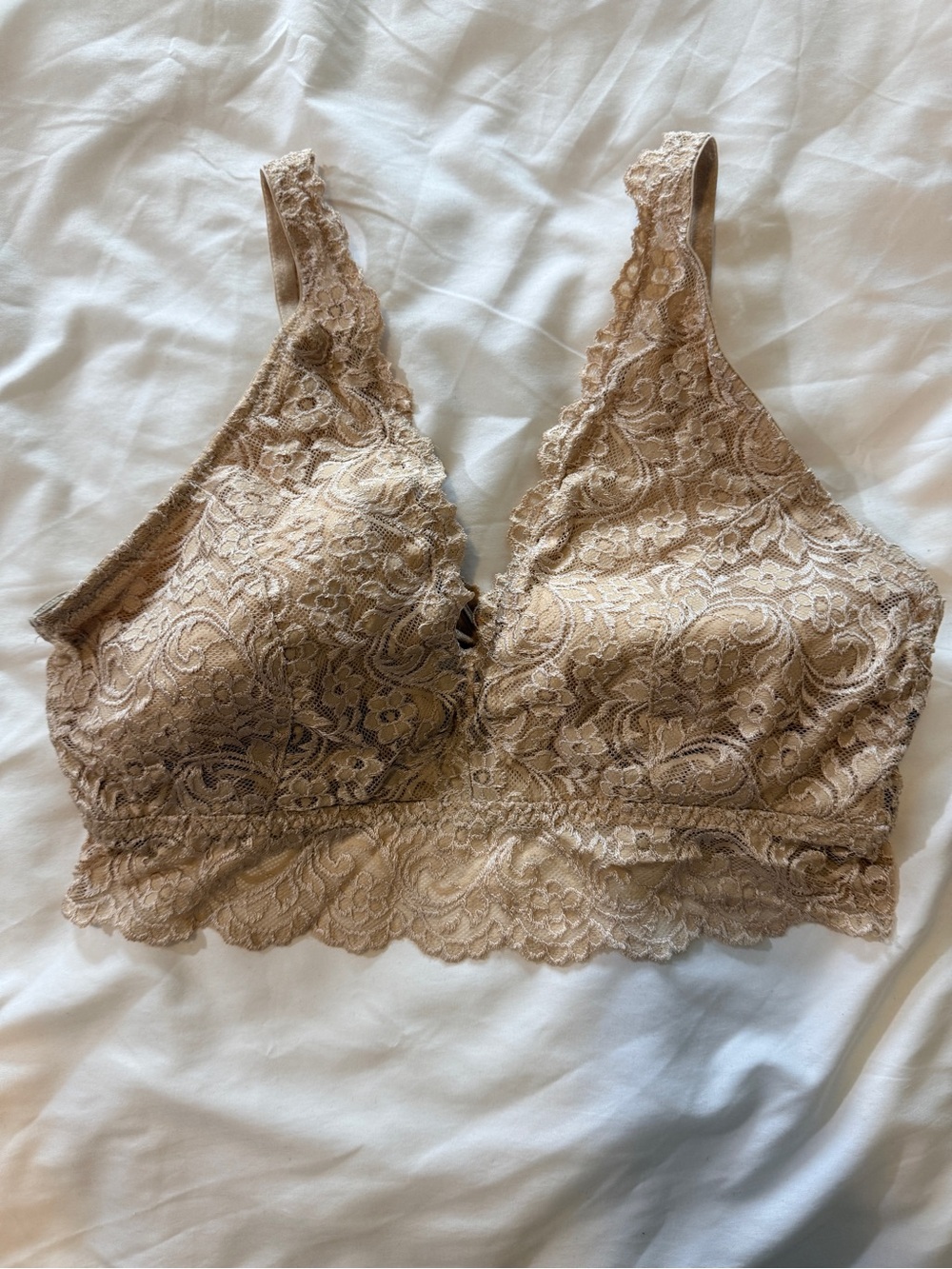 smart & sexy Beige Lace Bralette